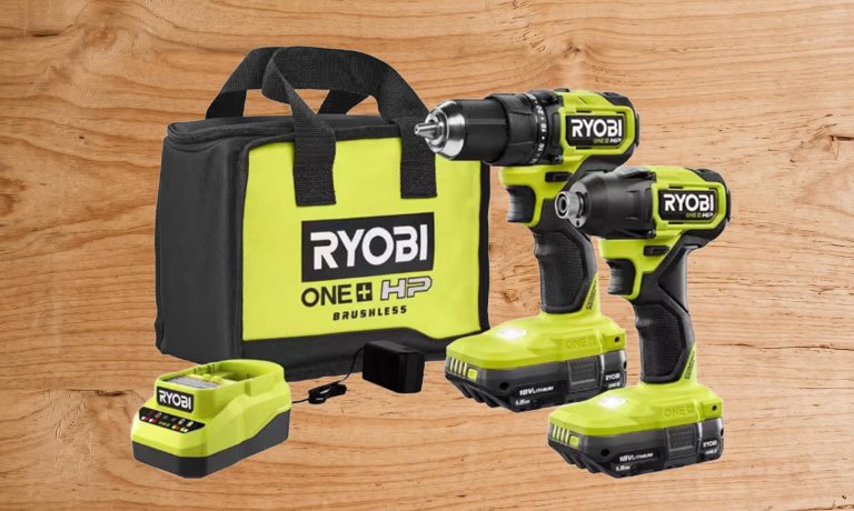 Ryobi ONE HP 18v brushless cordless compact drill and impact driver kit