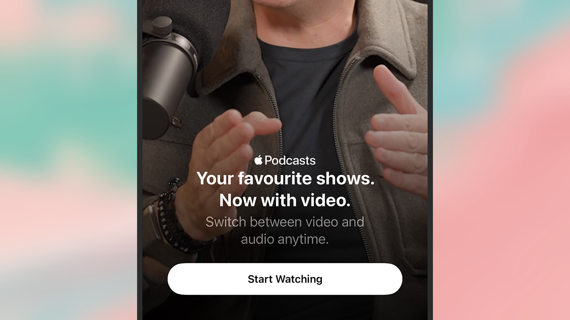 screenshot of video podcasts