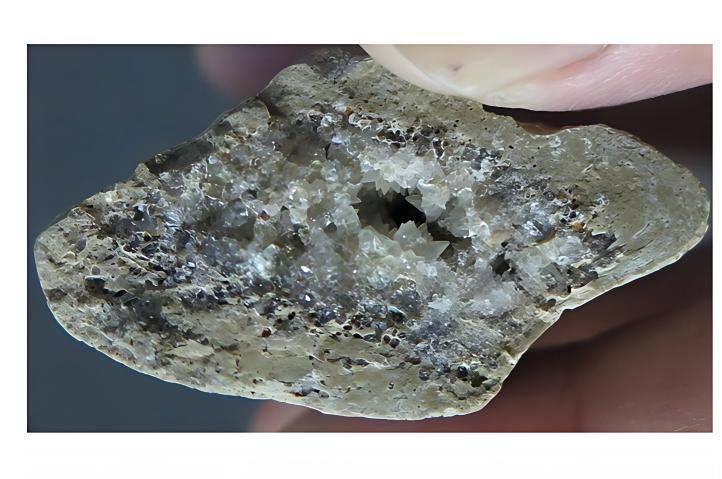 crystals inside of a bone