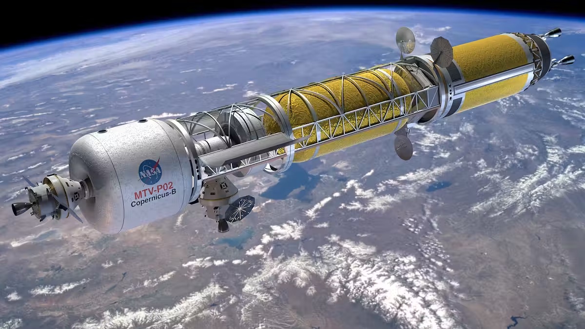 spacecraft above earth
