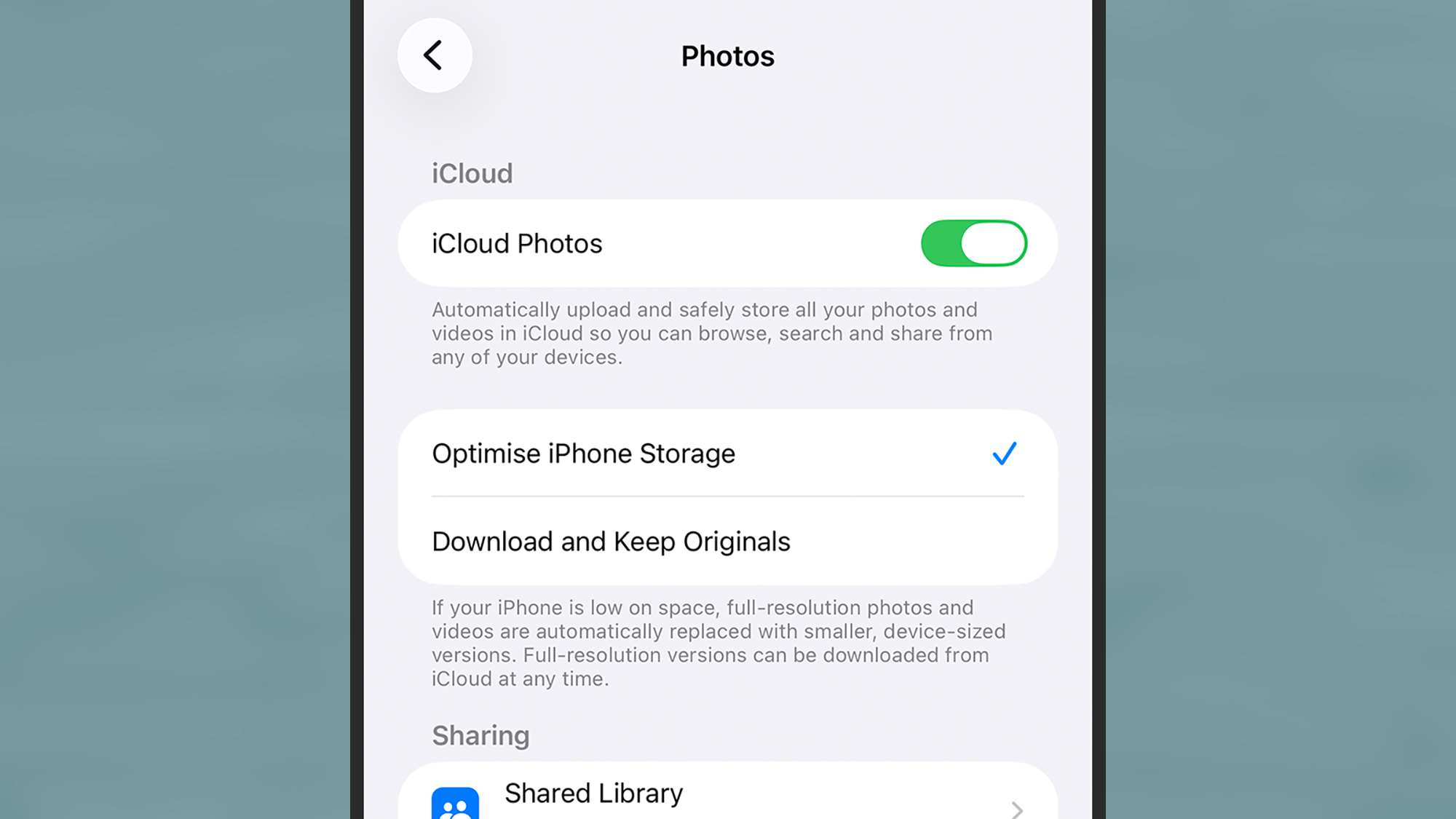 screenshot of photos on apple