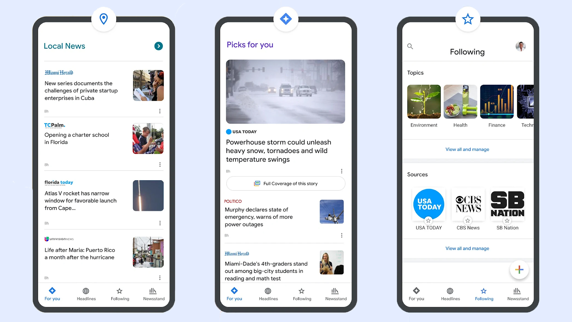 how to set google news preferences