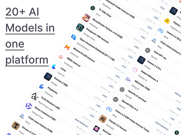 Inside image for cancel your ai subscriptions chatplayground gives you more for less Stack Commerce sponsored deal