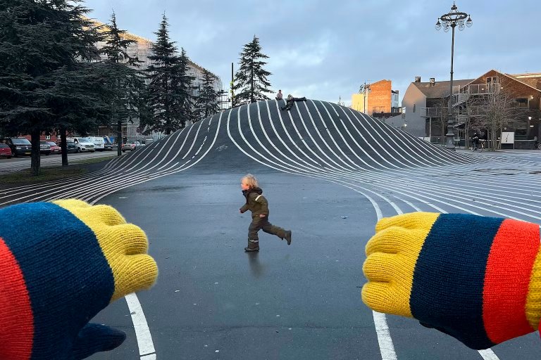 children on playground