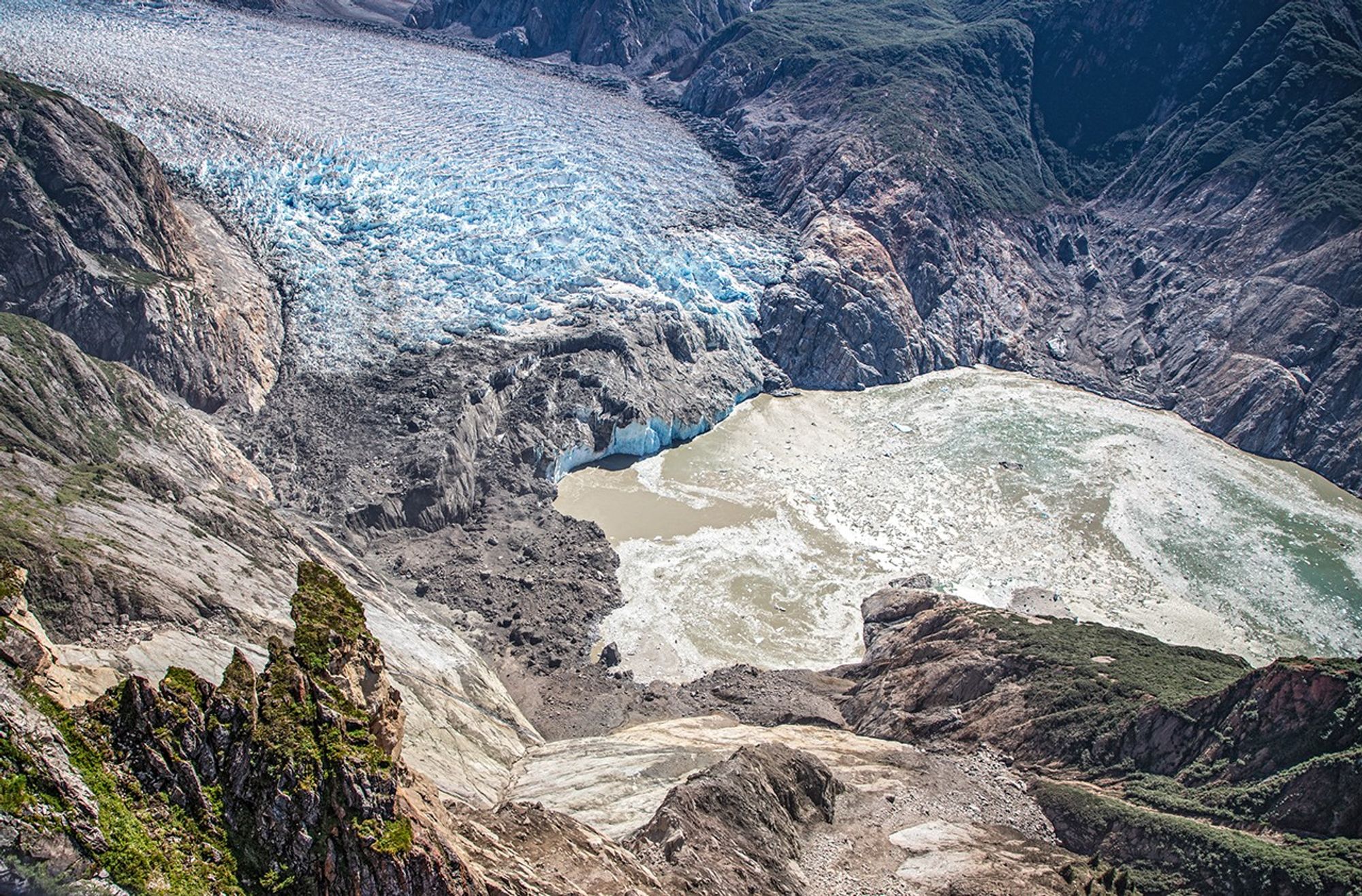 a landslide scar