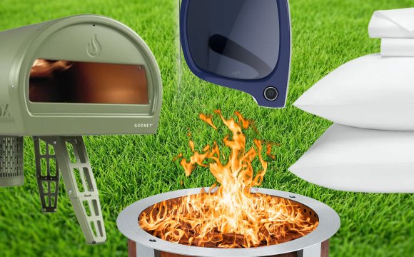 Products on sale for Memorial Day against a grass backdrop