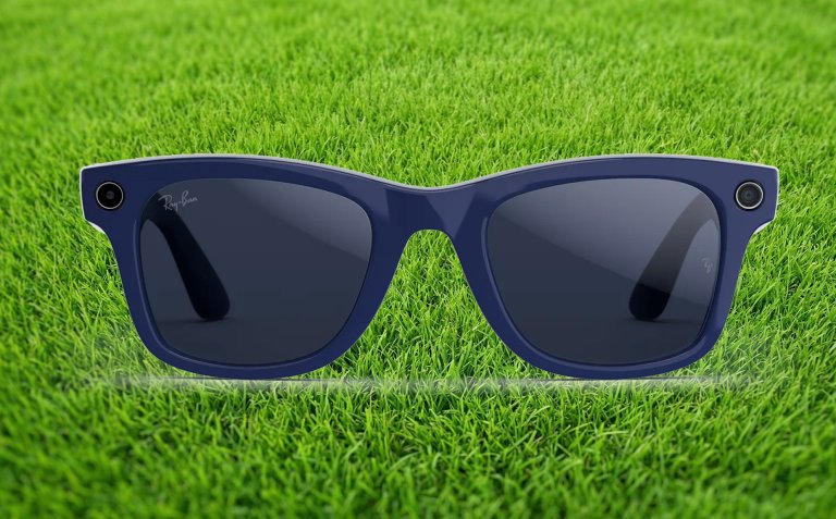 The Meta X Ray-ban smart glasses against a grass backdrop