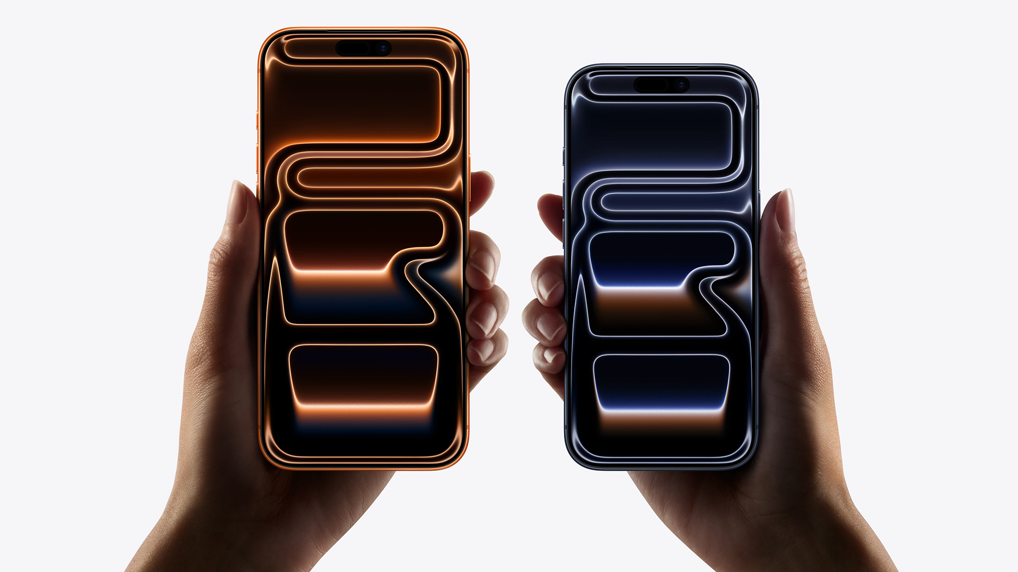 iphones being held