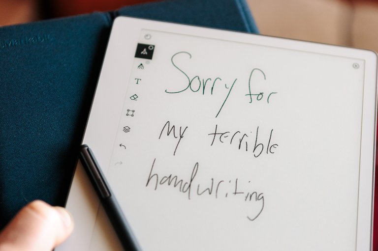 reMarkable Paper Pure with handwriting examplel
