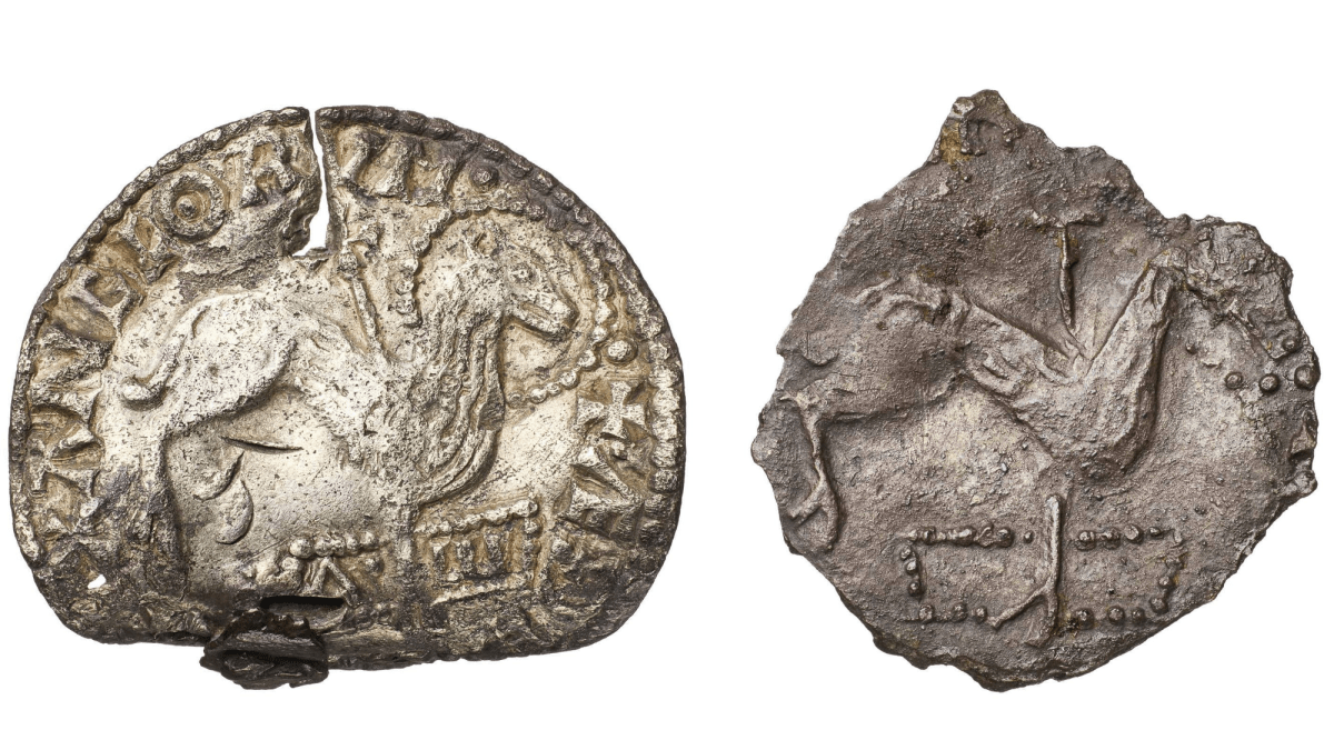 Rare medieval coins used as anti-Viking charms found in a field
