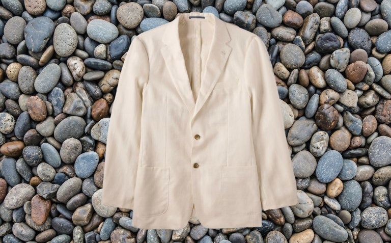 Taylor Stitch The Stevens Linen Herringbone Blazer