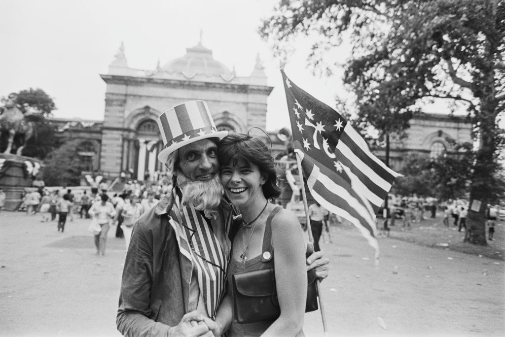 1976 Bicentennial parade in the streets of Philadelphia celebrating the United States independence anniversary, Pennsylvania, 4th July 1976 (Photo by Henri Bureau/Sygma/Corbis/VCG via Getty Images)