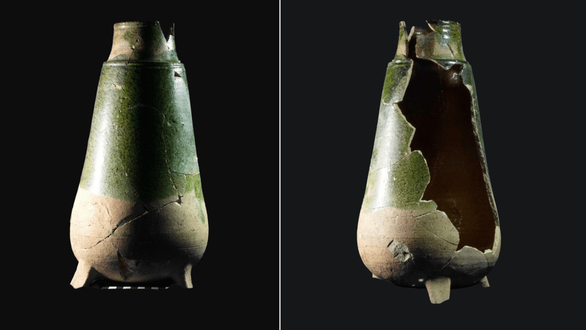 Odd-shaped vessel hints at alchemy in medieval German castle