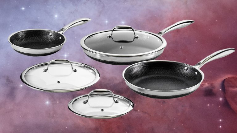 HexClad 6-Piece Hybrid Frying Pan Set