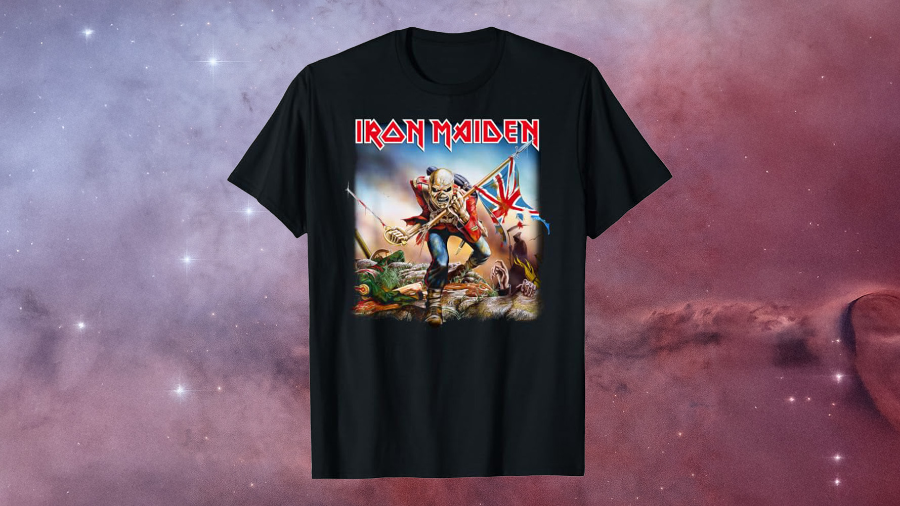 Scream for me, Prime Day! Offical Iron Maiden apparel is 20% off