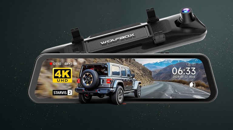 Wolfbox G900 Pro Mirror Dash Cam