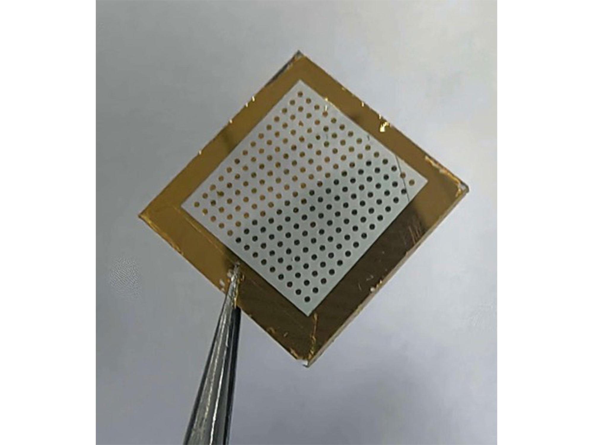 a gold plated sensor