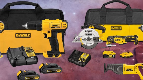 DEWALT tool kits on sale for prime day with carry bags