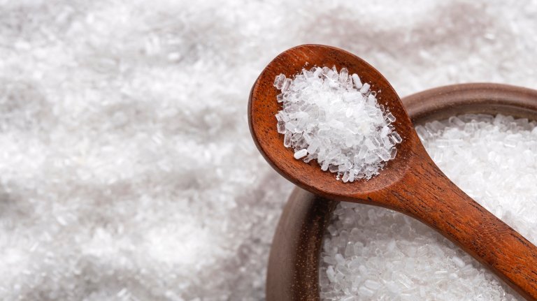 Magnesium chloride flakes, ionic mineral compound - Sea salt
