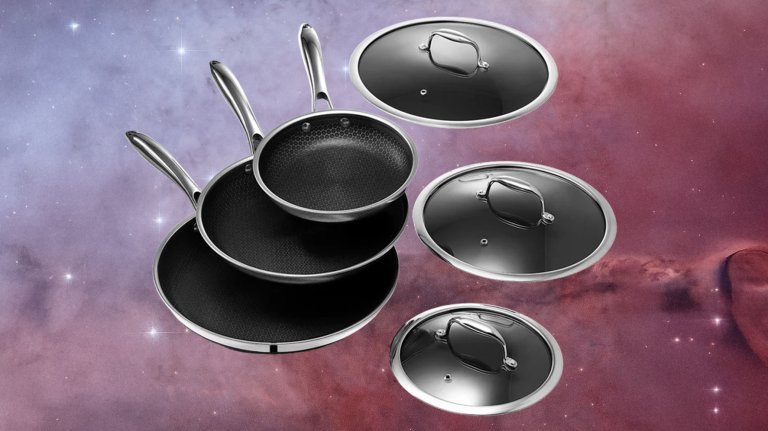 Hexclad Fry Pan Hybrid Set with Lids