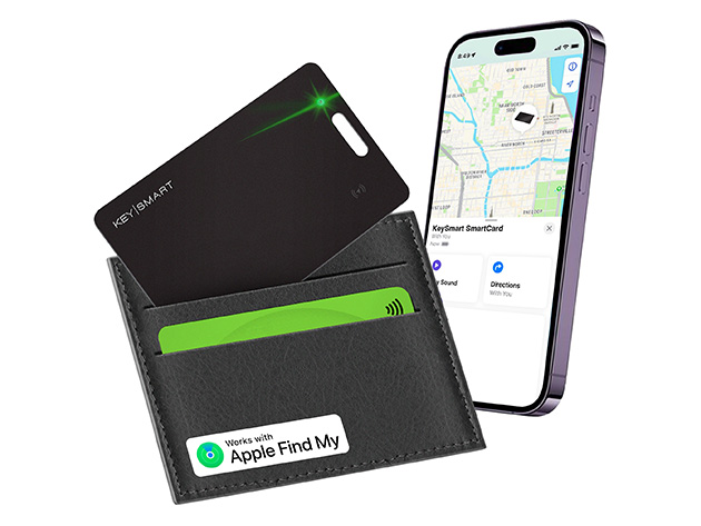 Inside image for airtags wont fit in your wallet this tracker will and is on sale Stack Commerce sponsored deal