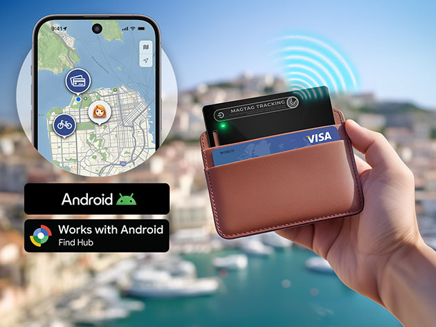 Inside image for the android tracker card you'll barely notice during deal days Stack Commerce sponsored deal