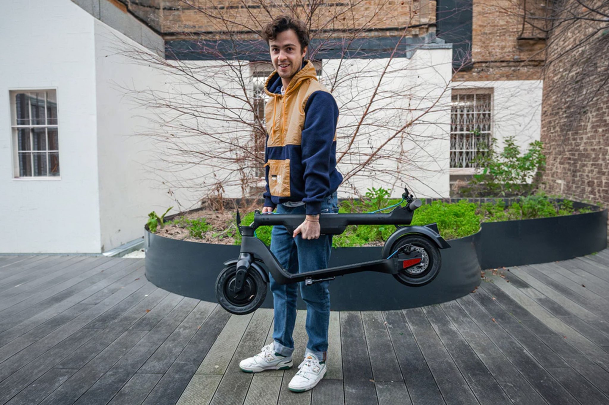 Primary image for this foldable electric scooter is on sale and you can carry it Stack Commerce sponsored deal