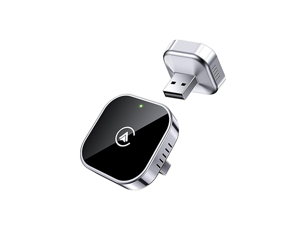 Inside image for turn your wired carplay or android auto setup wireless for less during deal days Stack Commerce sponsored deal