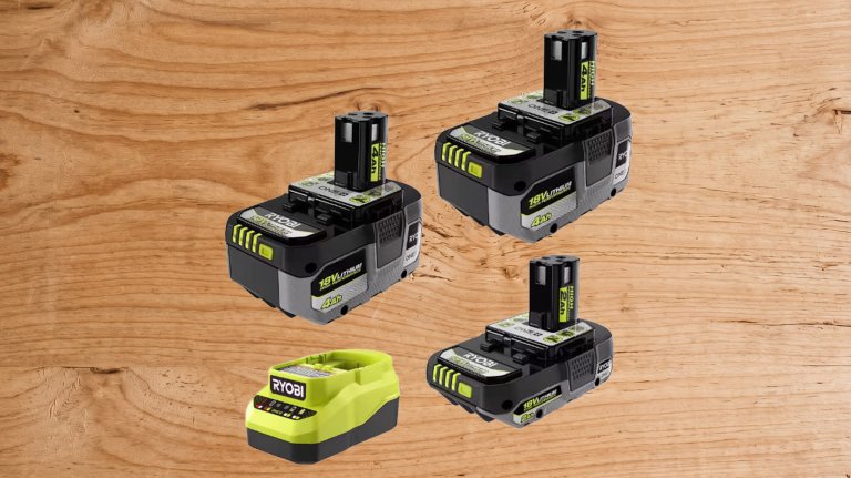 Ryobi three battery kit on sale at The Home Depot