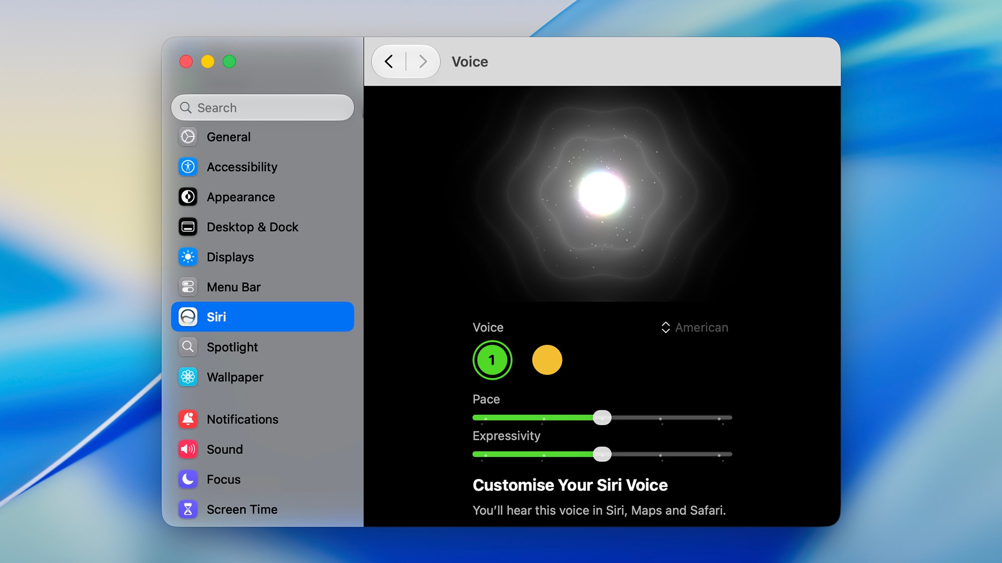 customize siri screenshot