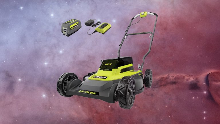 Ryobi 40V 18 in. 2-in-1 Cordless Battery Walk Behind Push Lawn Mower with 6.0 Ah Battery and Charger