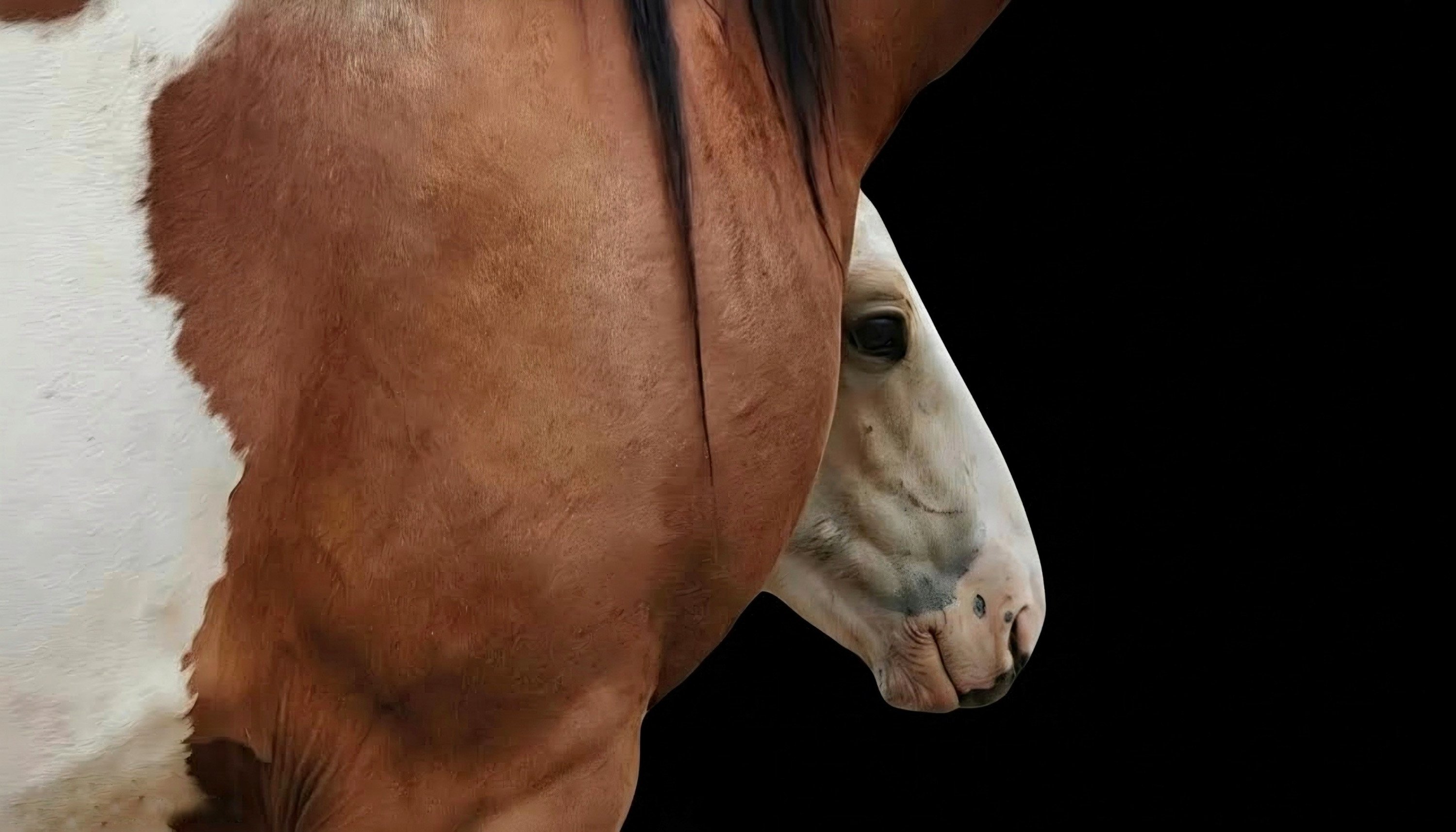 young horse with parent