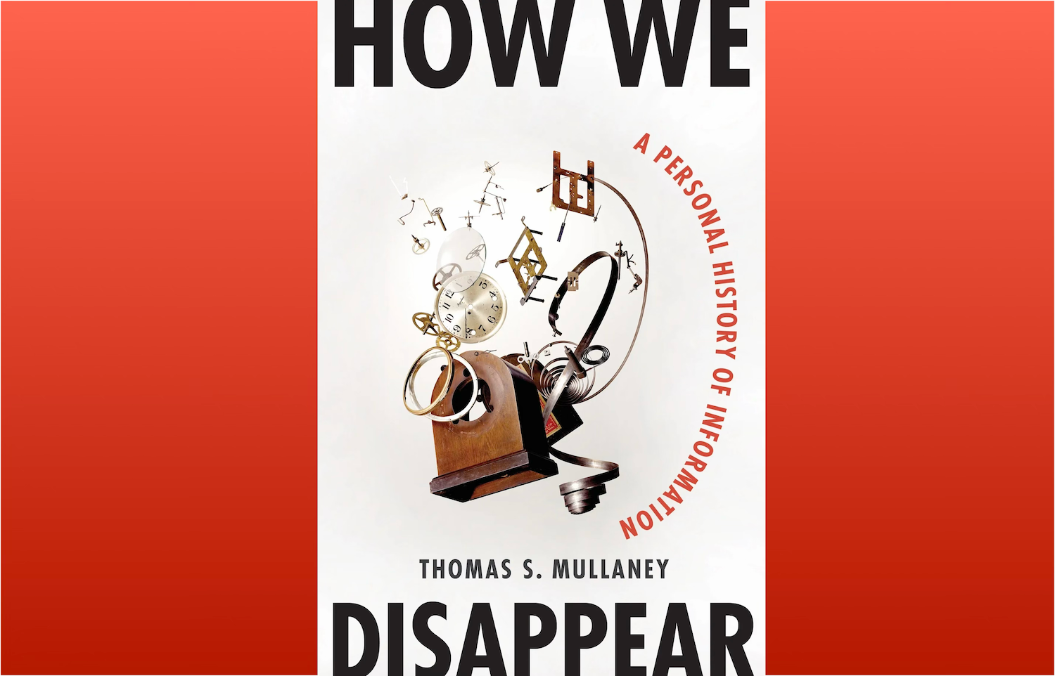 How We Disappear book cover on orange background