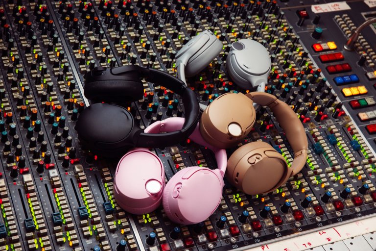 Skullcandy Crusher 1080 ANC headphones shown in four colors