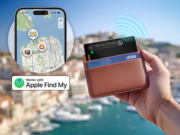 Inside image for a new airtag alternative can fit in your wallet and its on sale Stack Commerce sponsored deal