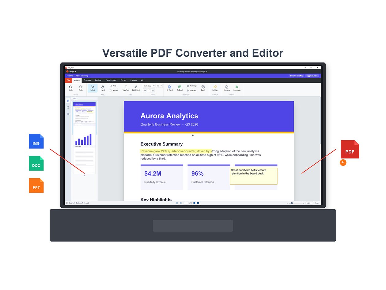 Inside image for stop stressing over pdfs the indypdf editor converter lifetime access on sale Stack Commerce sponsored deal