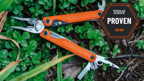 Leatherman Wave Alpha with tools deployed in a bush