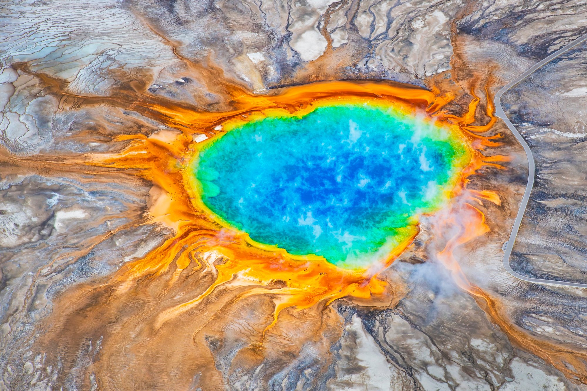 electric blue thermal spring