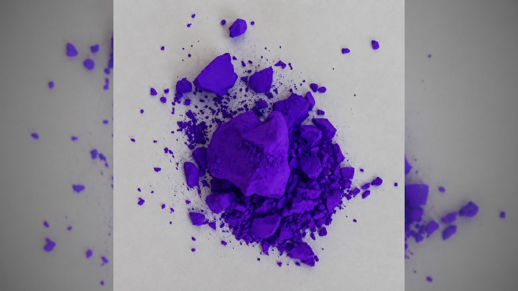 purple particles that make up a cooling fabric