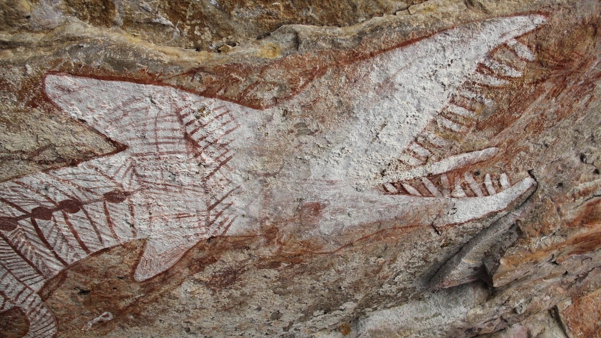 Rainbow Serpent rock art grew larger as Europeans colonized Aboriginal Australia