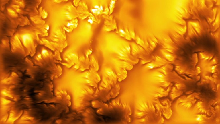 Highly detailed image of roiling plasma on the surface of the sun