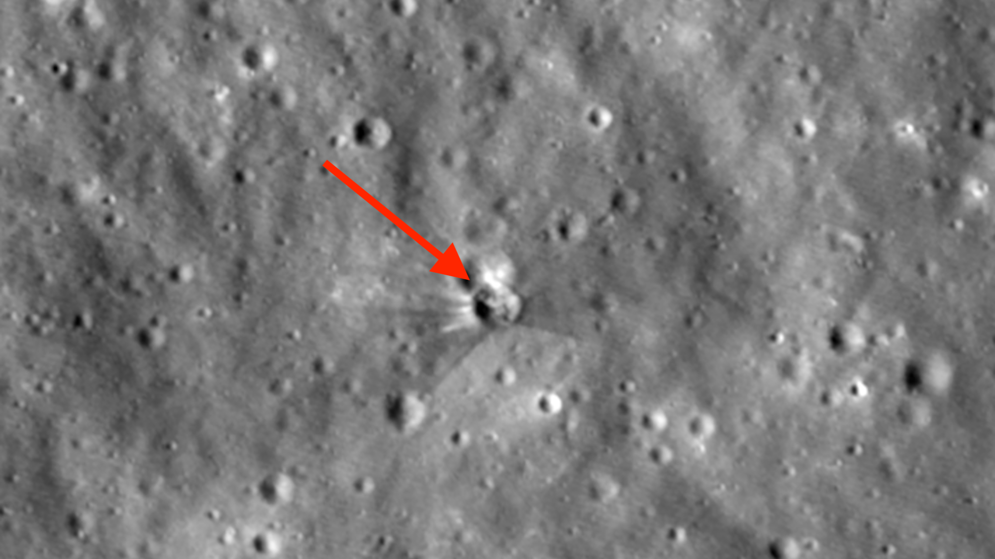 NASA shares first images of SpaceX moon crash site
