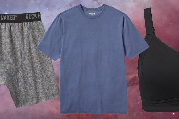 Duluth Trading Company basics on sale in front of space