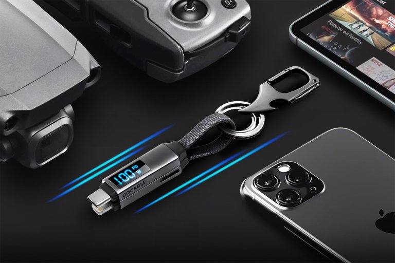 Primary image for this keyring cable charges at up to 100w and opens your beer Stack Commerce sponsored deal