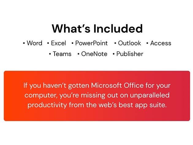 Inside image for no learning curve required get microsoft office apps for less Stack Commerce sponsored deal