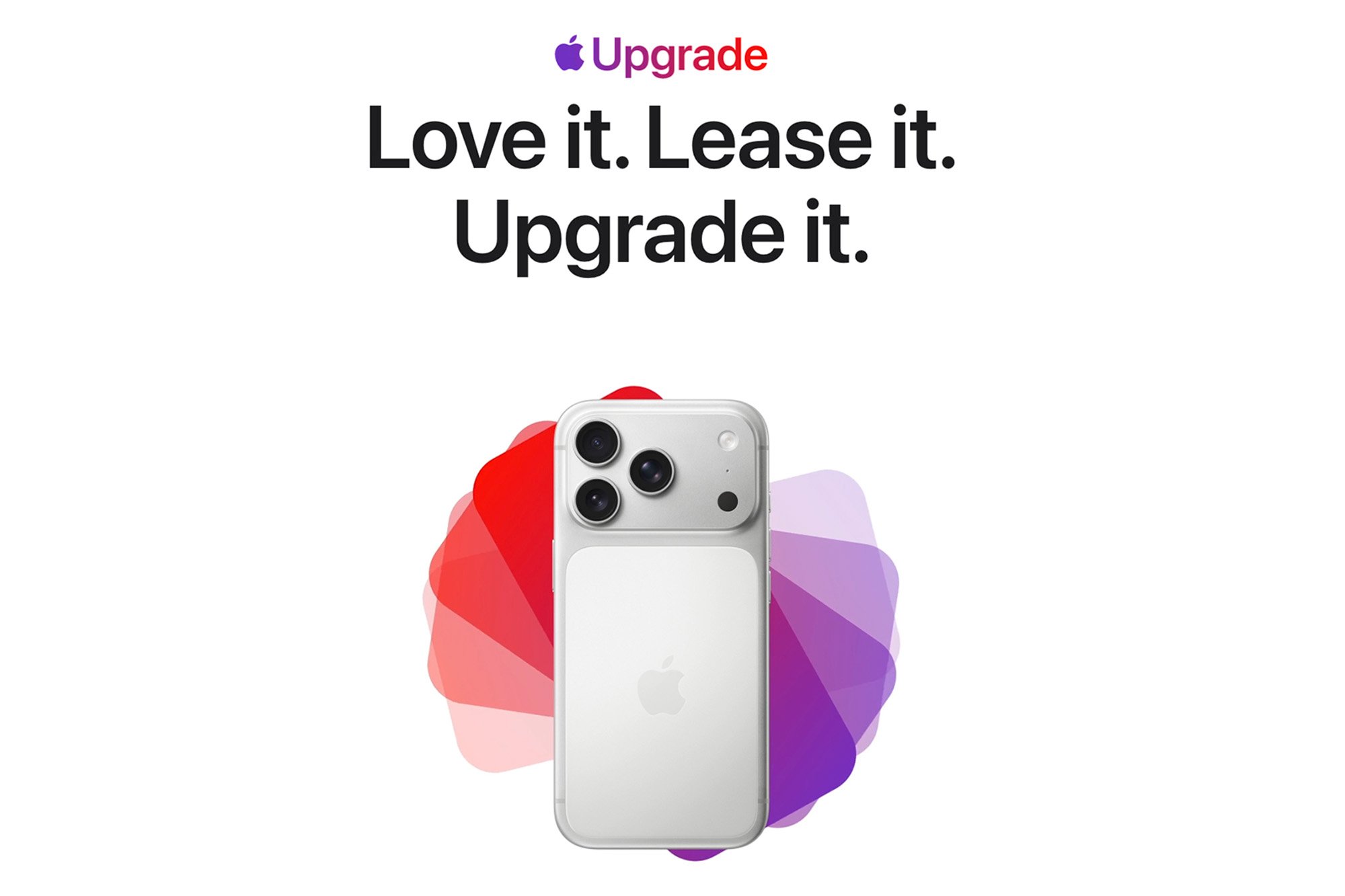 Screenshot of the Apple Upgrade splash page on Apple's website
