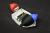 a small white boat with an electrical circuit