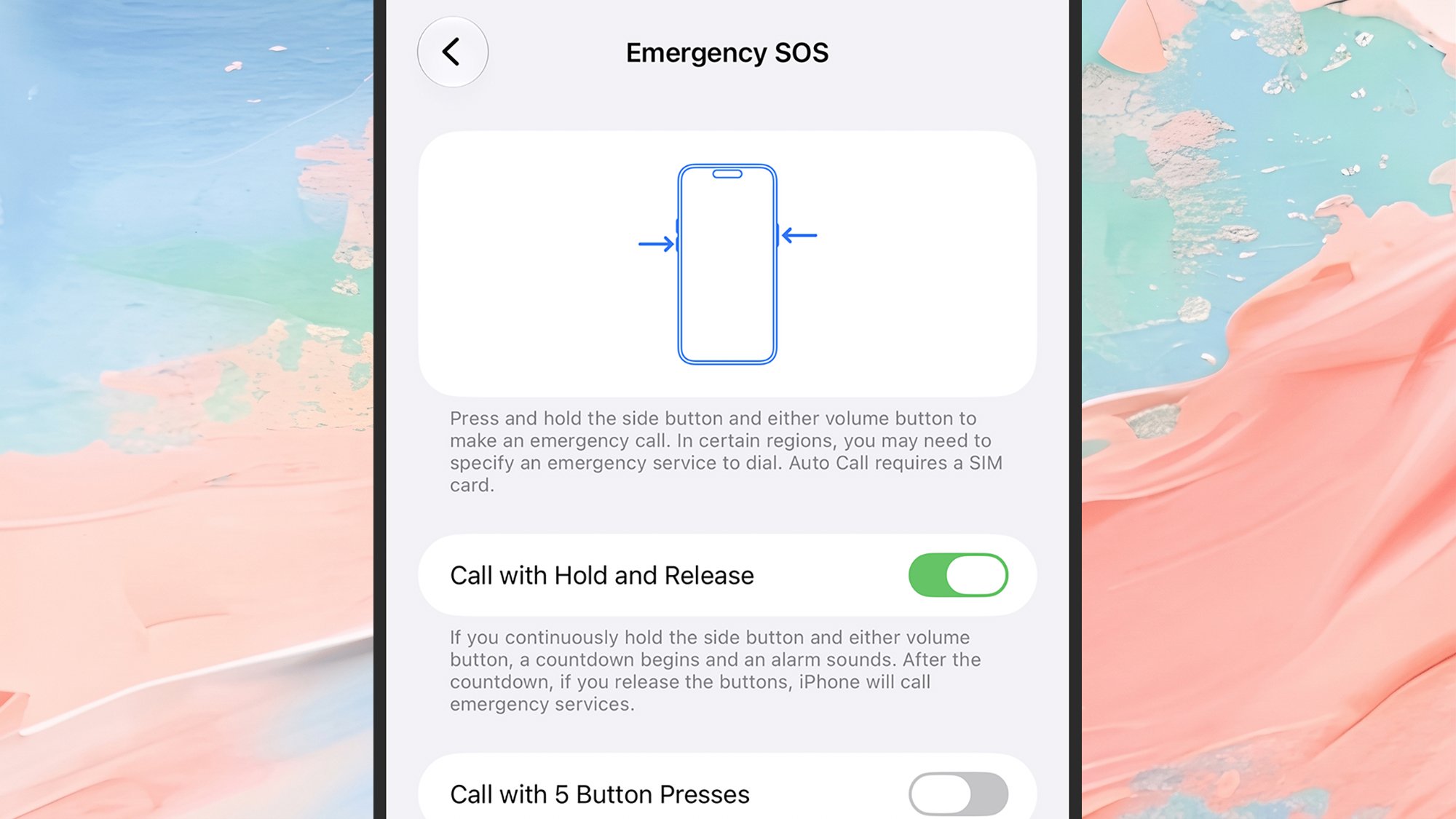iPhone emergency SOS
