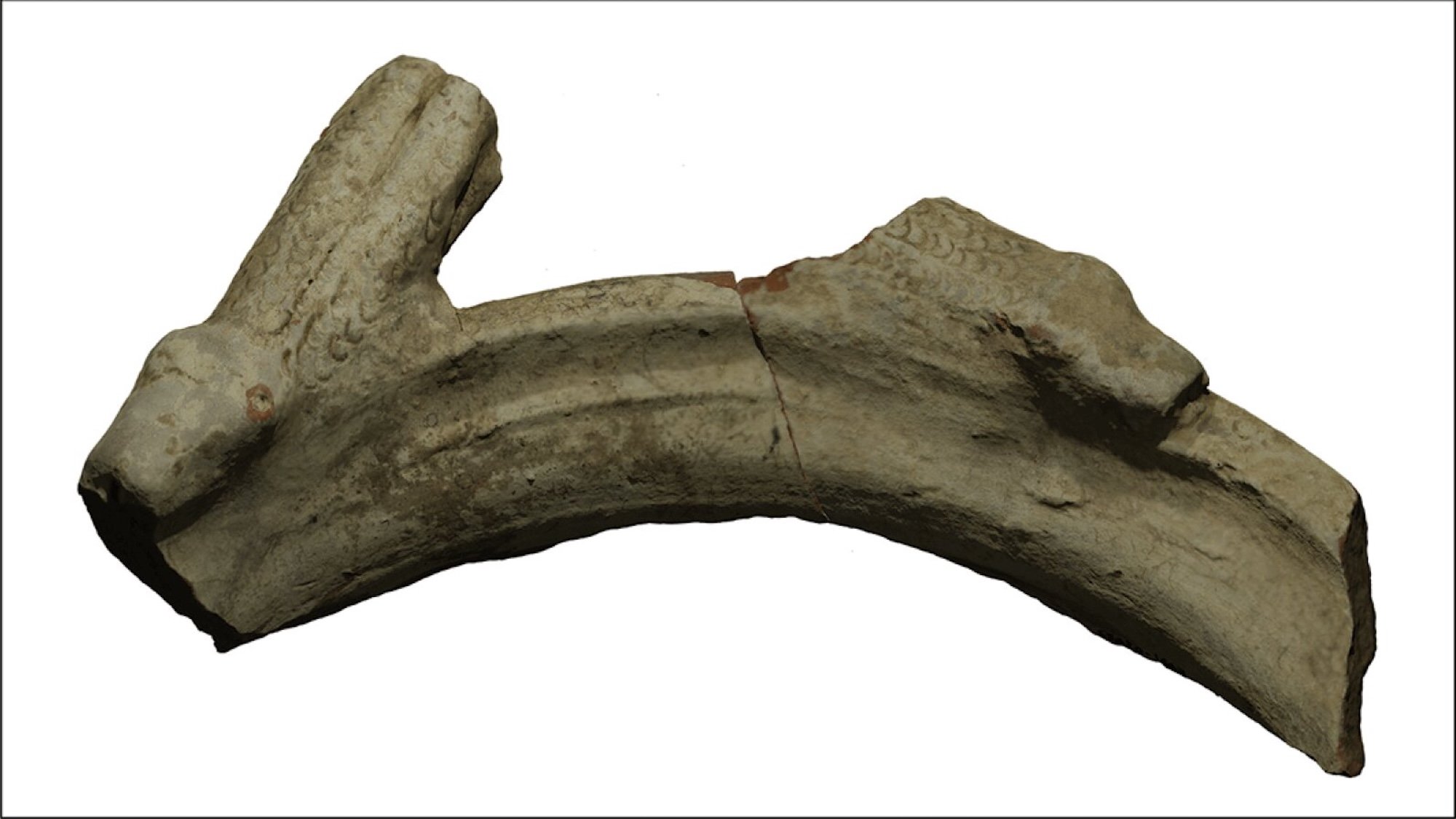 3D reconstruction of the Sabazios vase piece, which is 160mm long. Credit: Universitat de Girona