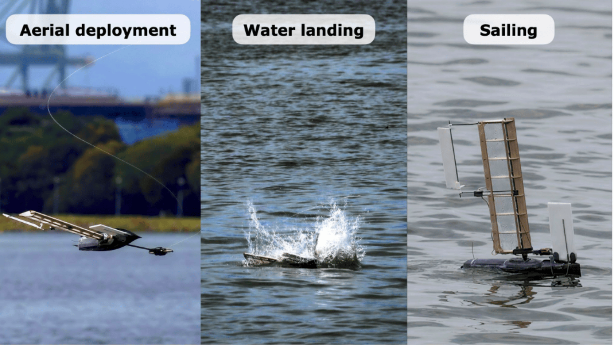 Transformative new robot that can fly, sail, and swim autonomously